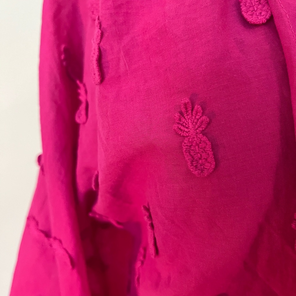 🍍HP🍍 Farm Rio Summer Ready Two Tone Wrap Top M - Picture 11 of 13